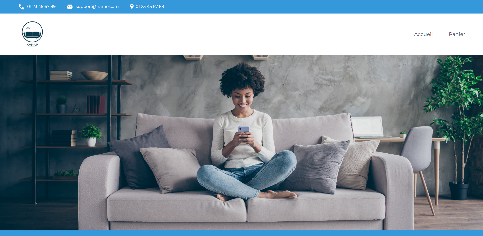 Capture du site web